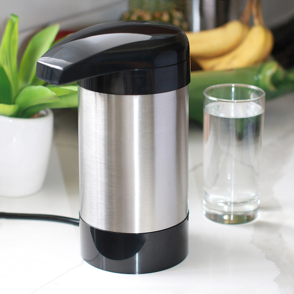 WaterChef C6500 Premium Countertop Filter System, black and stainless finish