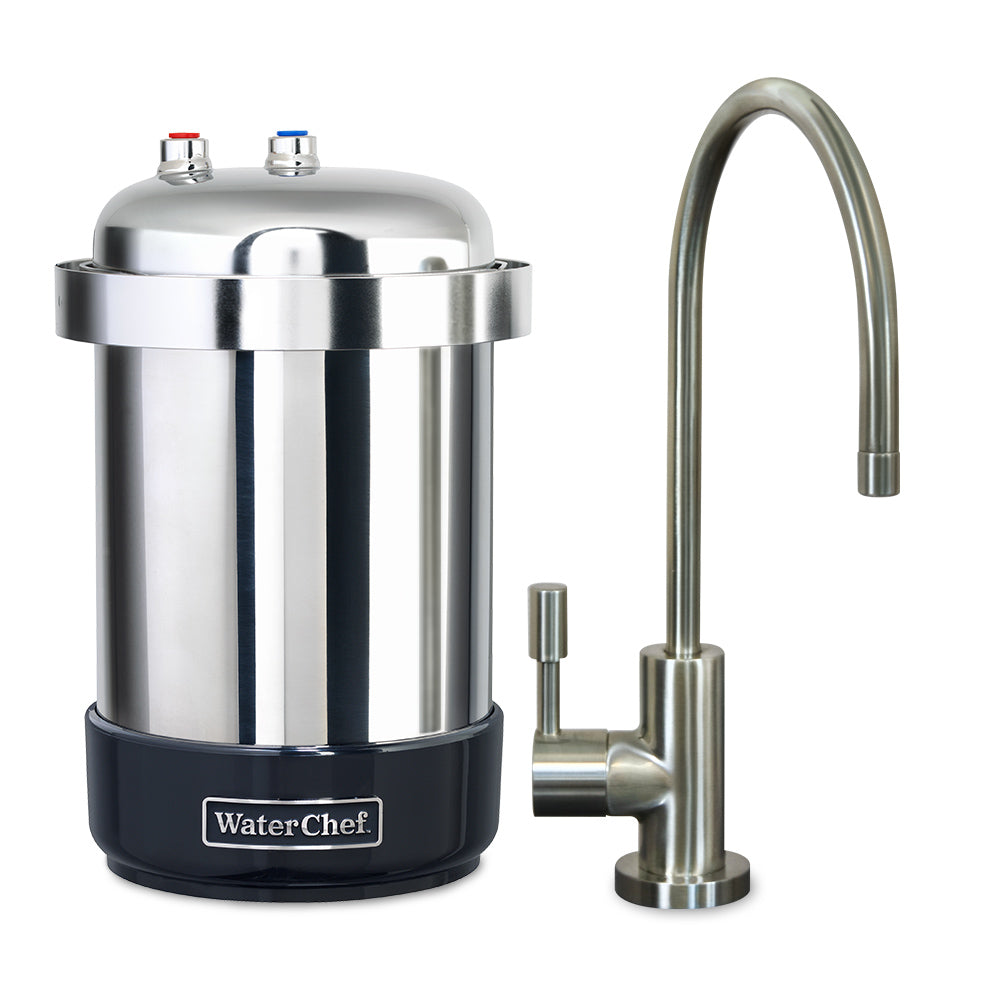 undersink filter system U8500 with brushed nickel faucet