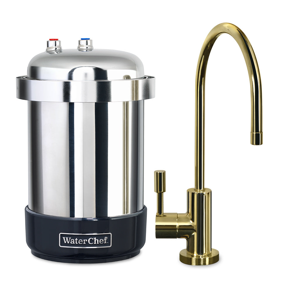 u8500 with polished brass faucet