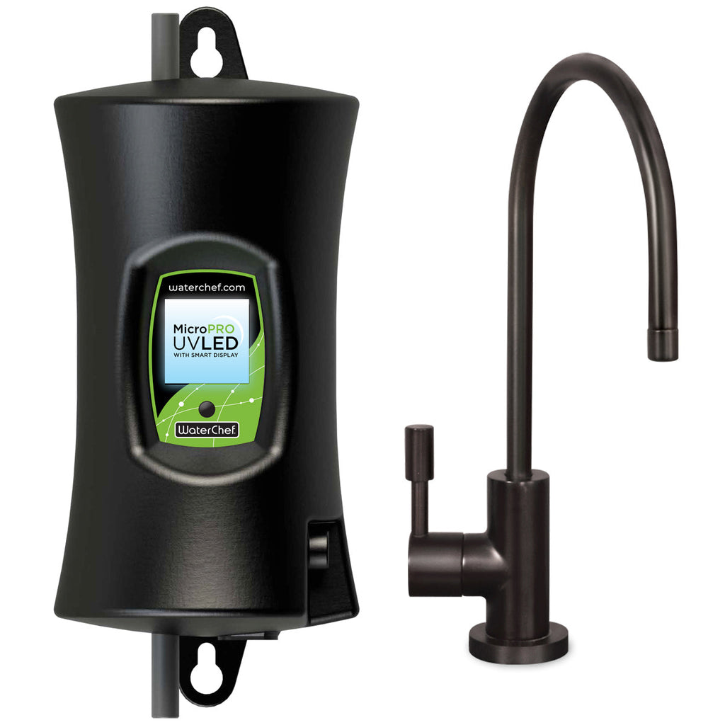 MicroPRO UV LED Under-Sink Water Purifier System with Oil-Rubbed Bronze Faucet