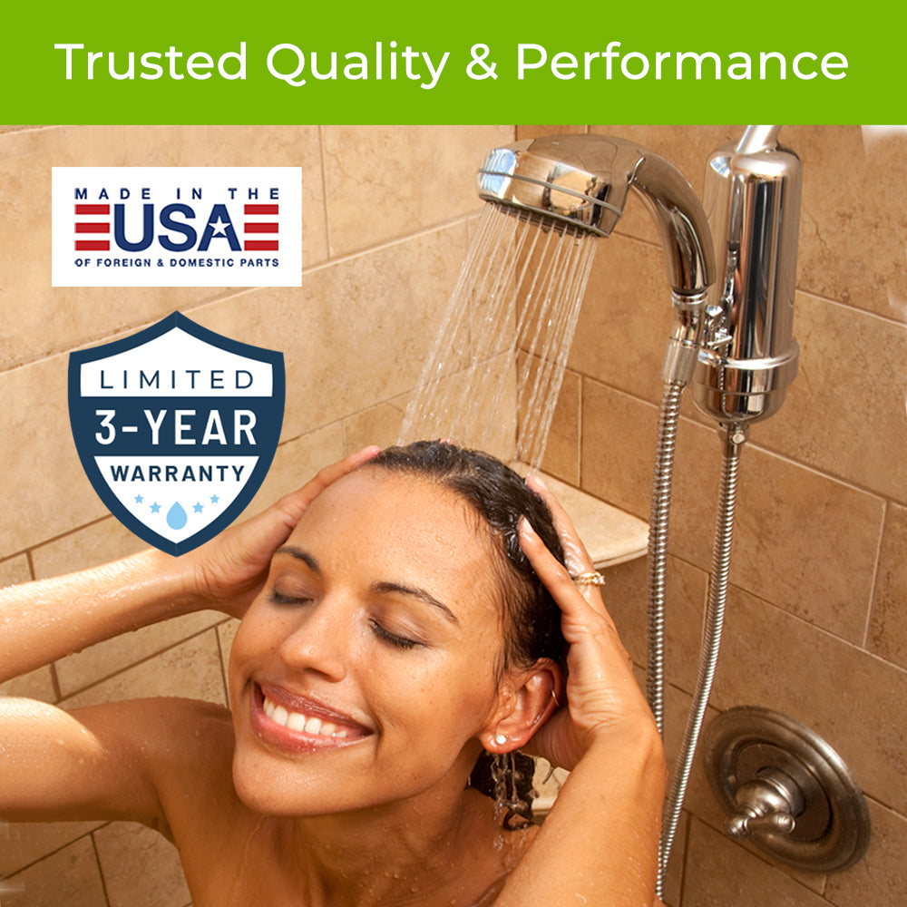 Premium Quality Shower Filter System Made in USA with 3-Year Warranty